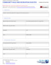 Community Halls and Recreation Facilities Application Form - PDF 300 KB