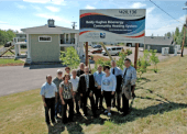 Northern Development's Board of Directors tour the Baldy Hughes Bioenergy Community Heating System.