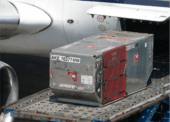 An Air Cargo Container that could be used for transporting goods from Prince Rupert