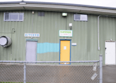 The community hall provides many services including a public kitchen and a playschool.