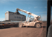A Train Is Being Loaded With Containers At The CN Rail Intermodal Facility In Prince George
Photo courtesy of Initiatives Prince Goerge