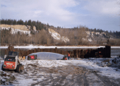New boat launch under construction.