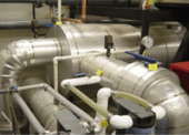 The Fraser Lake Ice Arena rehabilitation included the replacement of ice making components such as the chiller, sandbeds and piping. (photo by Community Futures Stuart Nechako)