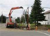 New street lights were installed in Vanderhoof as part of the Downtown Revitalization. New street lights were installed in Vanderhoof as part of the Downtown Revitalization.