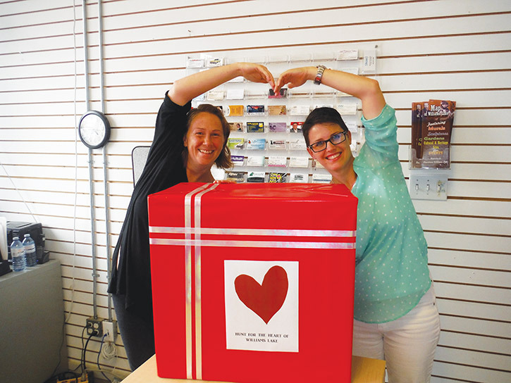 The "Hunt for the Heart" campaign in Williams Lake.