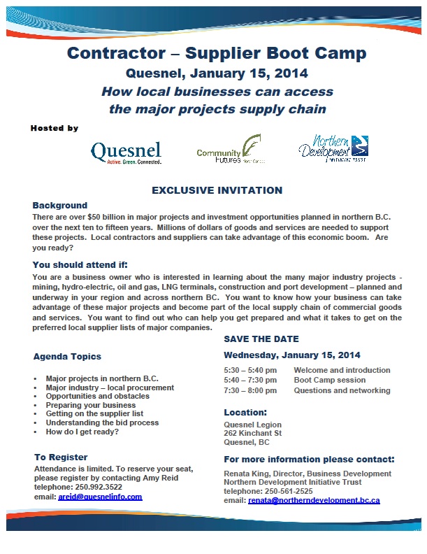Quesnel Bootcamp January 15, 2013